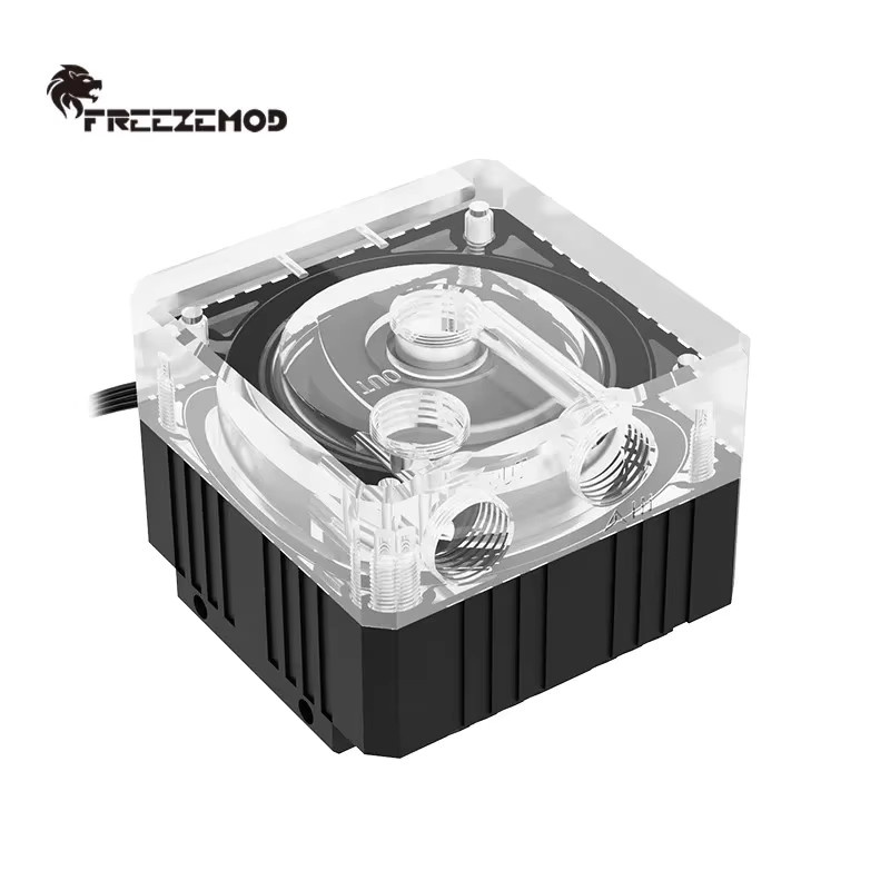FREEZEMOD PC Slim Wasserpumpe für Custom Loop, Farbe: Schwarz, Förderhöhe: 3,5 m, Förderleistung: 550 l/h, Höhe: 44 mm oder 52 mm, Modell: PU-SZM4 - Bild 2
