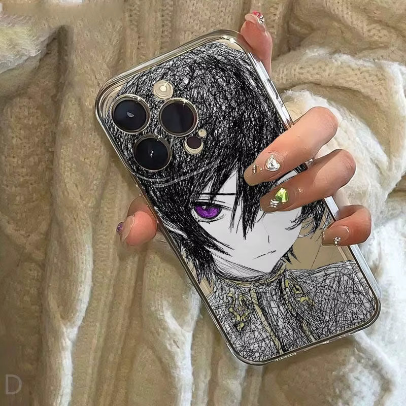 Transparentes Comic-Code Geass Soft Case für Apple iPhone 11 bis iPhone 17 Pro Max und weitere Modelle - Bild 3