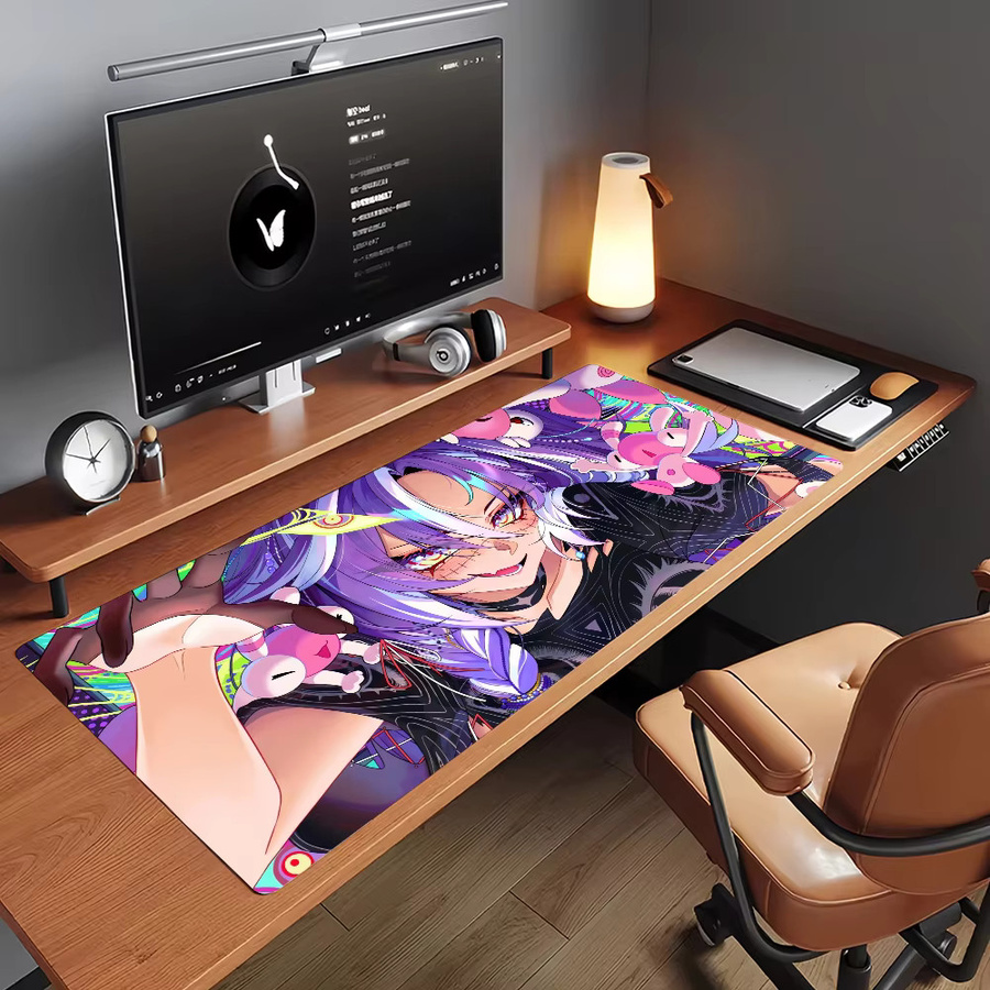 M-Michi Mochievee Vtuber Mauspad in Multicolour, rutschfeste Gamer-Computermatte für Schreibtisch und Laptop - Bild 2