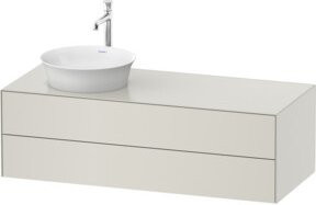 Duravit Waschtischunterschrank White Tulip in Weiß matt, B/T/H: 130 x 55 x 40,8 cm - Bild 1