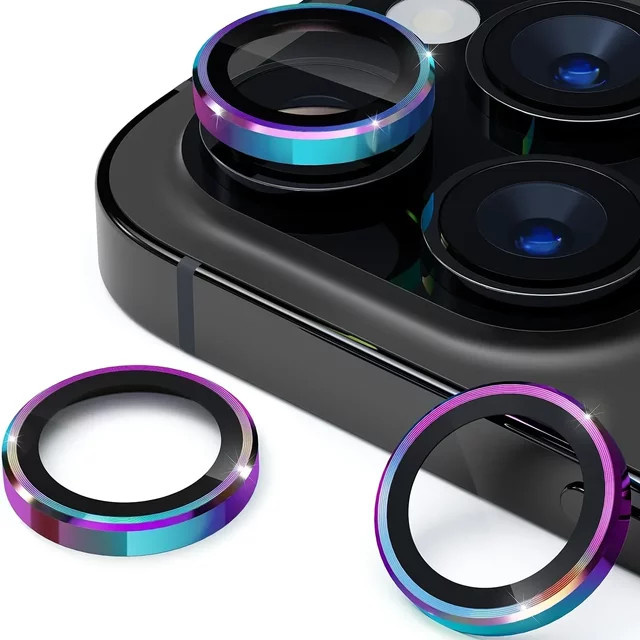 Mehrfarbiger Kameraobjektivschutz aus gehärtetem Glas für Apple iPhone 17 Pro Max 17 Air 16 15 14 13 Pro Max - Bild 1