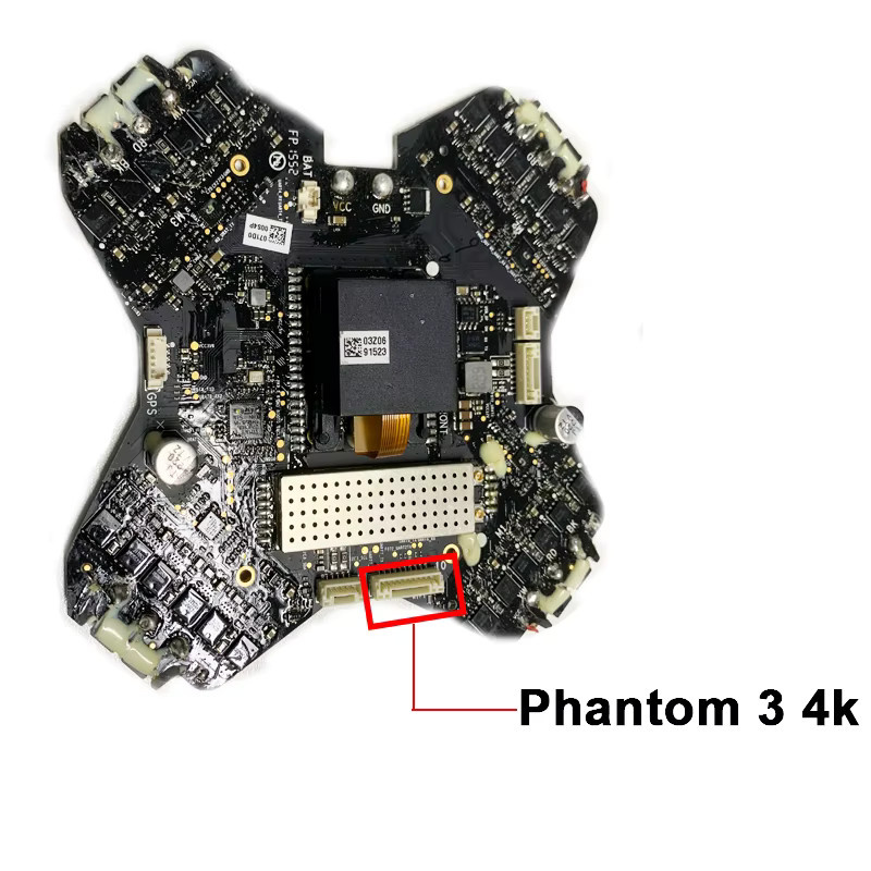 DJI Phantom 3 Serie ESC Board 3 und Advanced IMU Board 2312A mit Kompass in Schwarz - Bild 3