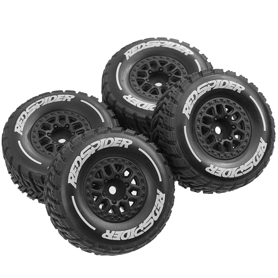 LC Racing Mini Mojave GROM 1/14 Short Truck RC Reifen Räder, 4-teiliges Set, Gummi - Bild 2