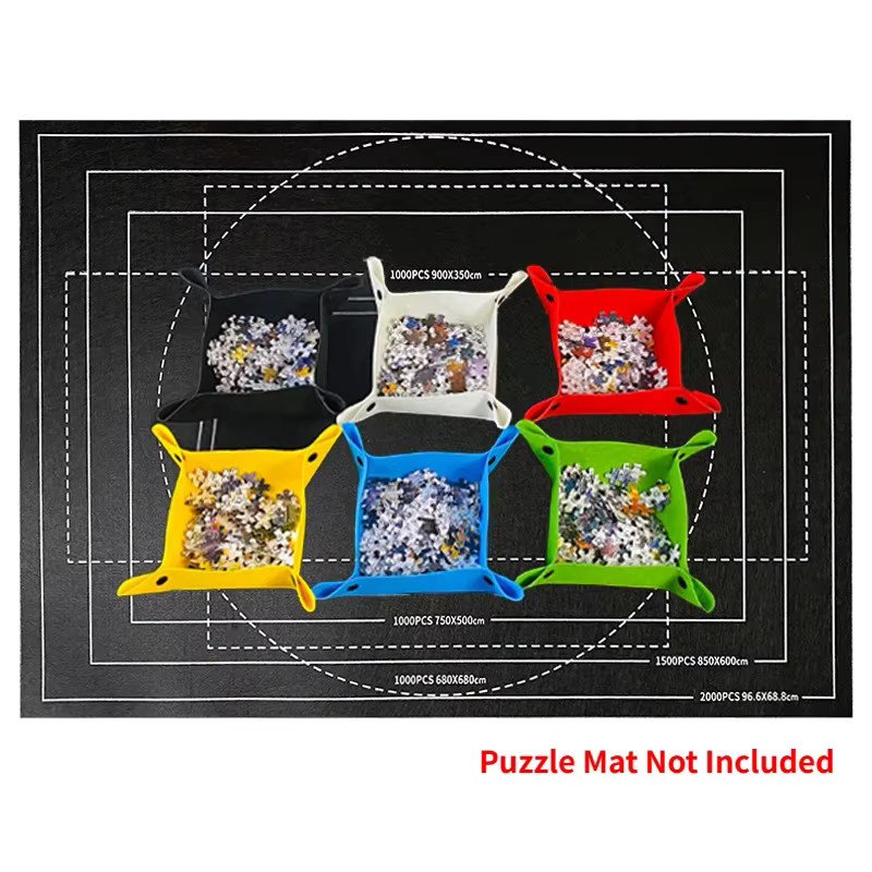 6-Farben-Puzzle-Scheiben-Set, 1000 Teile, Bunt / Mehrfarbig - Bild 3