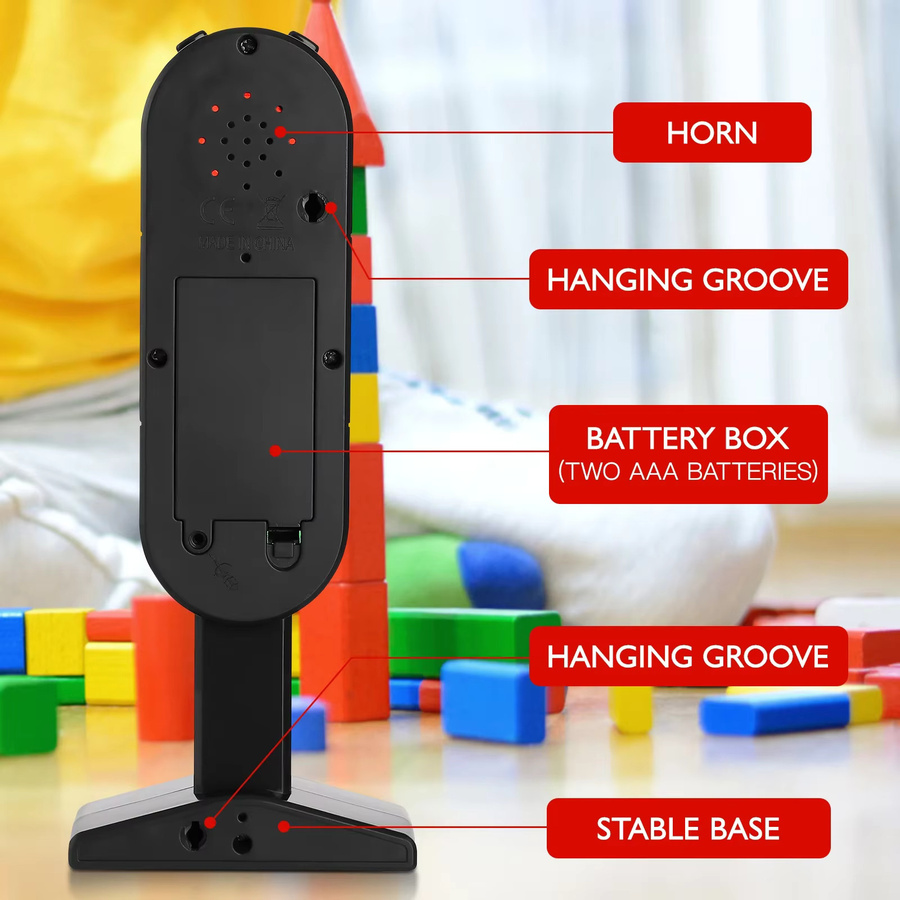 Simulation Ampellampe in Schwarz mit Spielkamermotiv als Tischdekoration für Zuhause und Büro - Bild 4