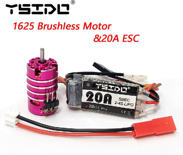 YSIDO Bürnenloser Motor mit 20A ESC Combo für RC Mini-Auto- und Fahrzeugmodelle - Bild 1
