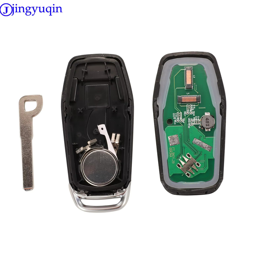 Jingyuqin Smart Key Fernbedienung mit ID49 Chip 4B für Ford Mustang Edge Explorer Fusion Mondeo Kuka 433,92/868 MHz - Bild 3