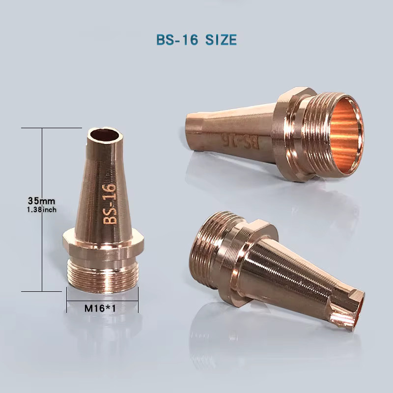M16 Faserlaser-Schweißdüse aus Messing für Laserschweißmaschinen und 4-in-1 Schweißköpfe wie SUP23T und HW980 - Bild 2