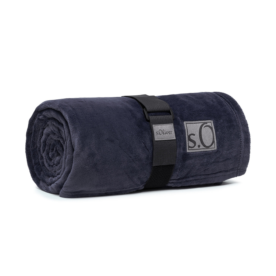 s.Oliver Wohndecke Kuschelsoft 3638 Blau B/B: 150 x 200 cm - Bild 1