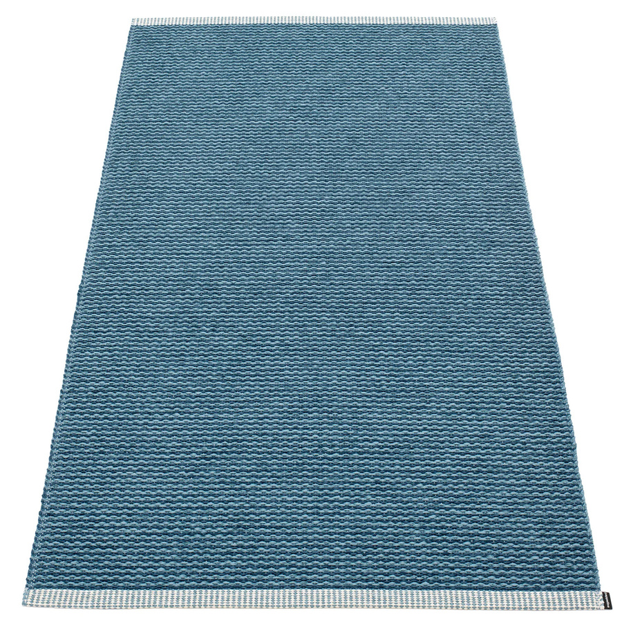 Pappelina Mono Teppich ocean blue / dove blue B/T: 85 x 160 cm - Bild 1