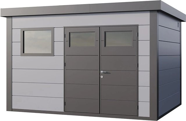 Telluria Gerätehaus Classico in Grau mit Außenmaß B/H/T: 408 x 260 x 318 cm - Bild 1