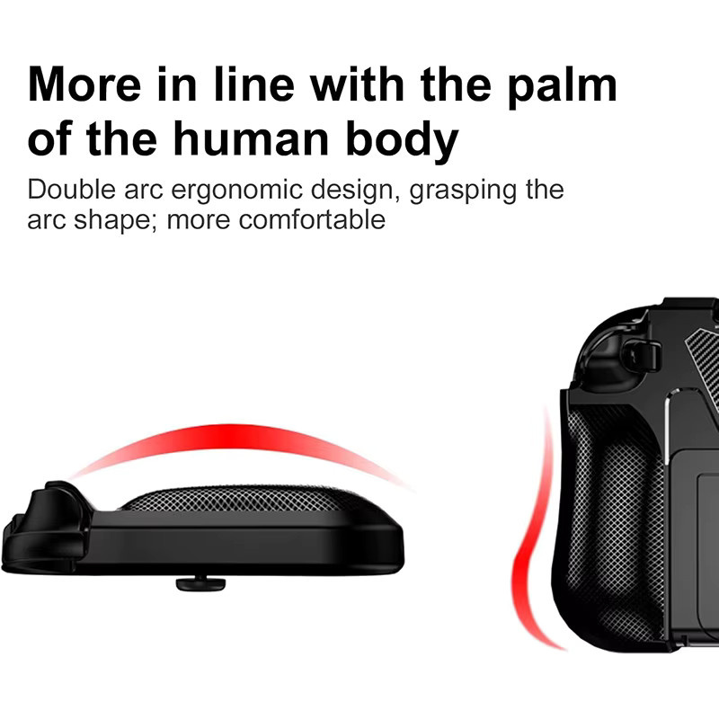 DIXSG TPU Schutzhülle für Switch 2 in Weiß mit ergonomischem gebogenem Griff, sturzsicher und kratzfest - Bild 3