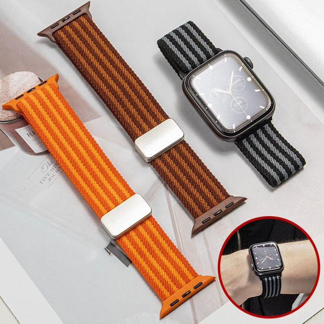OAKCHARM Uhrenarmband Nylon, Schwarz, Unisex - Bild 1