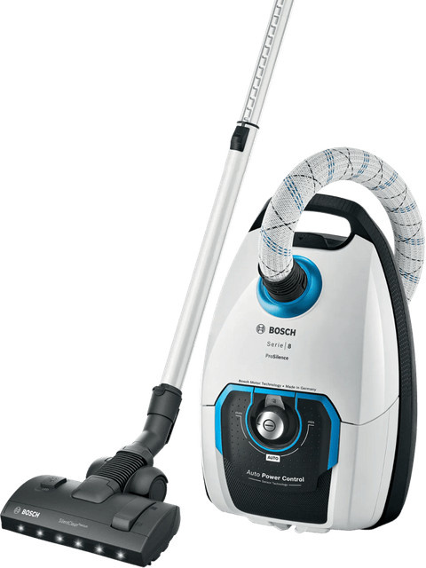 Bosch Serie 8 In'genius ProSilence BGL8SIL0L Beutelsauger in Weiß mit HEPA-H13 Filter - Bild 1