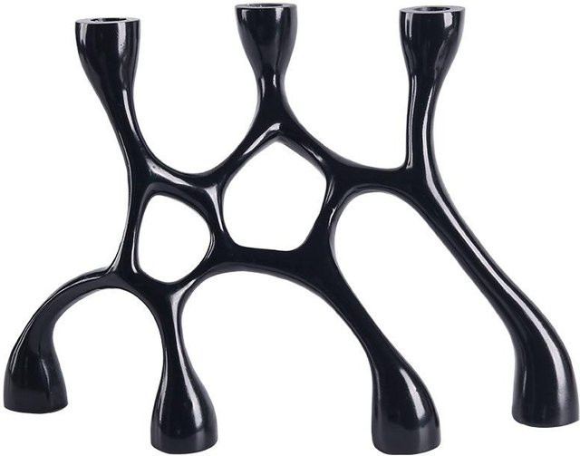 Moderner geometrischer Kerzenhalter mit drei Köpfen für die Tischdekoration - Bild 1