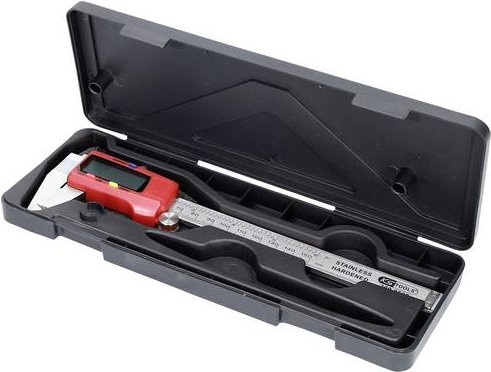 KS Tools Digitaler Messschieber aus Edelstahl in Schwarz, Messbereich 0-150 mm - Bild 1