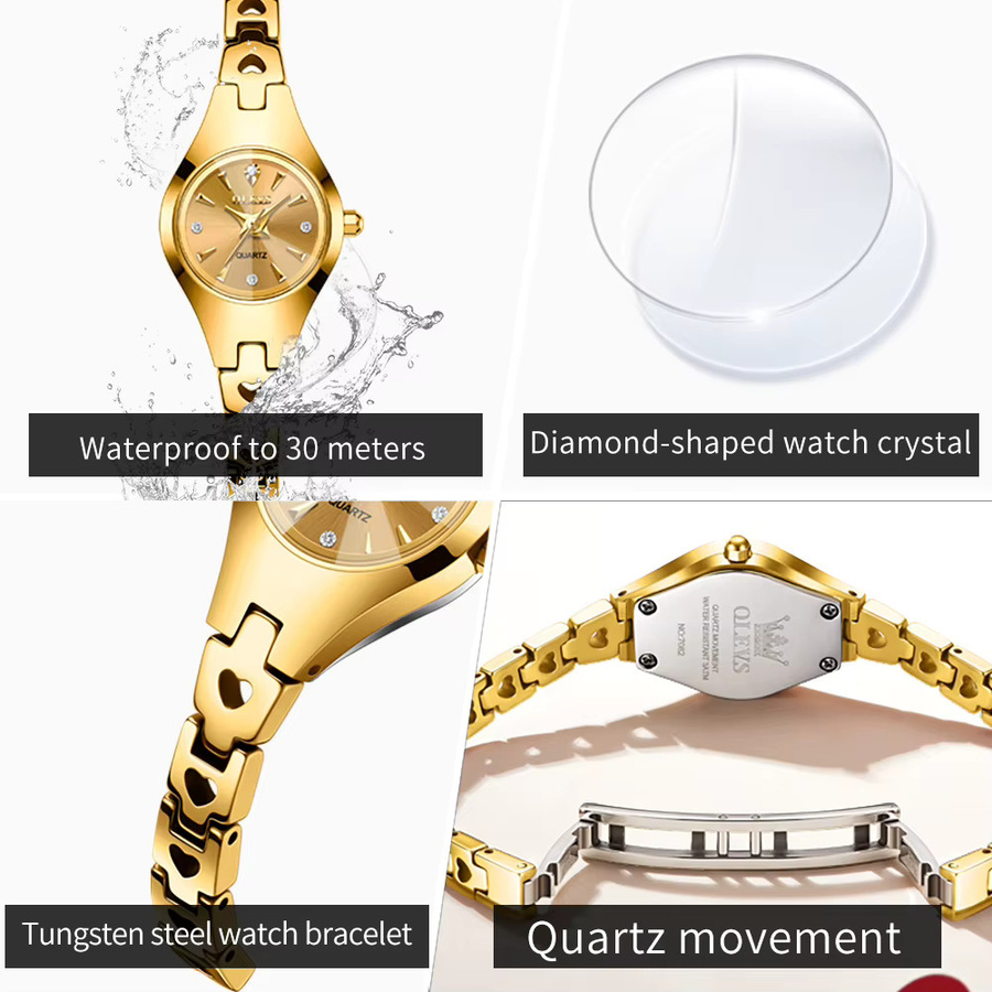 OLEVS Armbanduhr, Quarz, Wolframstahl, Damen - Bild 5