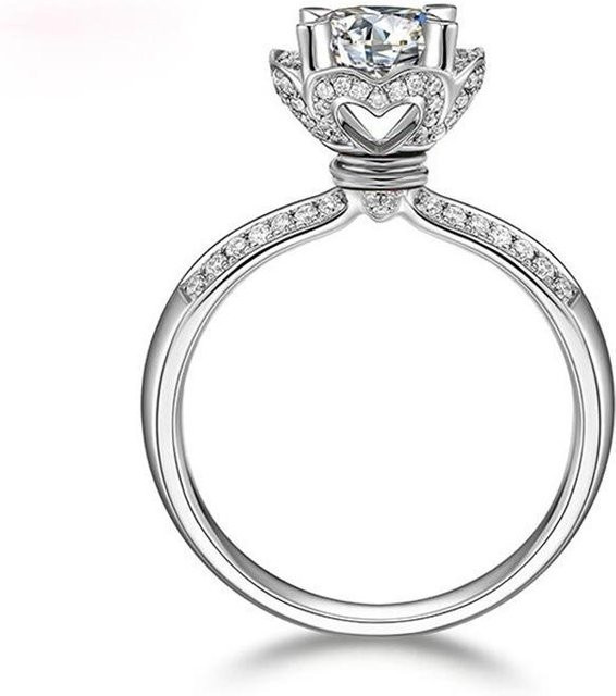 YIRAN Jewelry Diamantring, vergoldet, Messing, Zirkonia, Damen - Bild 1