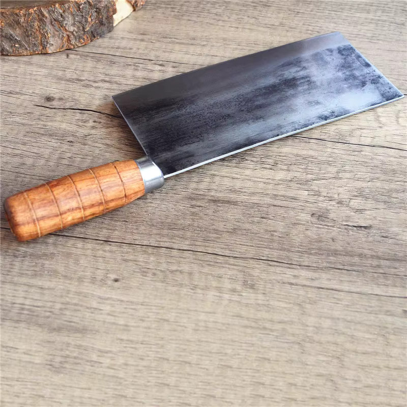 BOYYII Handgeschmiedetes chinesisches Küchenbeil aus Holz mit Cleaver-Design für Fleisch, Gemüse und Sushi - Bild 4