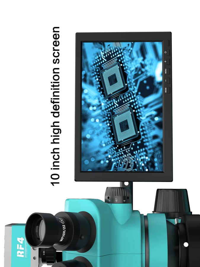 RF4 Optisches Trinokular-Stereomikroskop RF7050TVD2-2KC2-S010 mit 10-Zoll HD-Monitor und 1080P 2K Kamera für Vergrößerung und Synchronisation Zoom - Bild 3