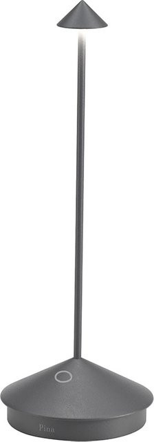 Zafferano Pina Pro LED-Akkuleuchte in Dunkelgrau mit dimmbarer Lichtfarbe und modernem Design aus Aluminiumdruckguss - Bild 1