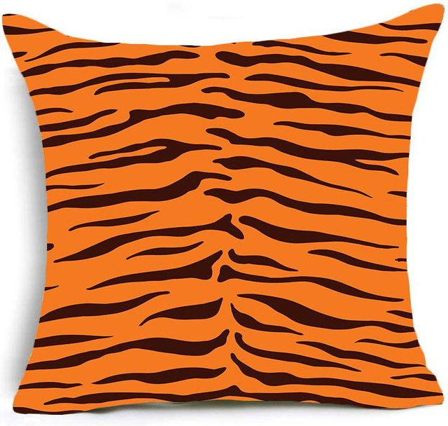 Dekorativer Kissenbezug von PM PILLOWCASE mit Tiermotiven in Orange, B/H: 40 x 40 cm - Bild 1