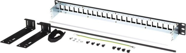 Belden KeyConnect Shielded Patchpanel 24 Port 1U Schwarz AX106902 - Bild 1