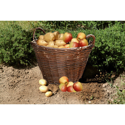 FLORAWORLD Gartenkorb classic aus Vollweide in Natur, rund, Durchmesser: 50 cm - Bild 3