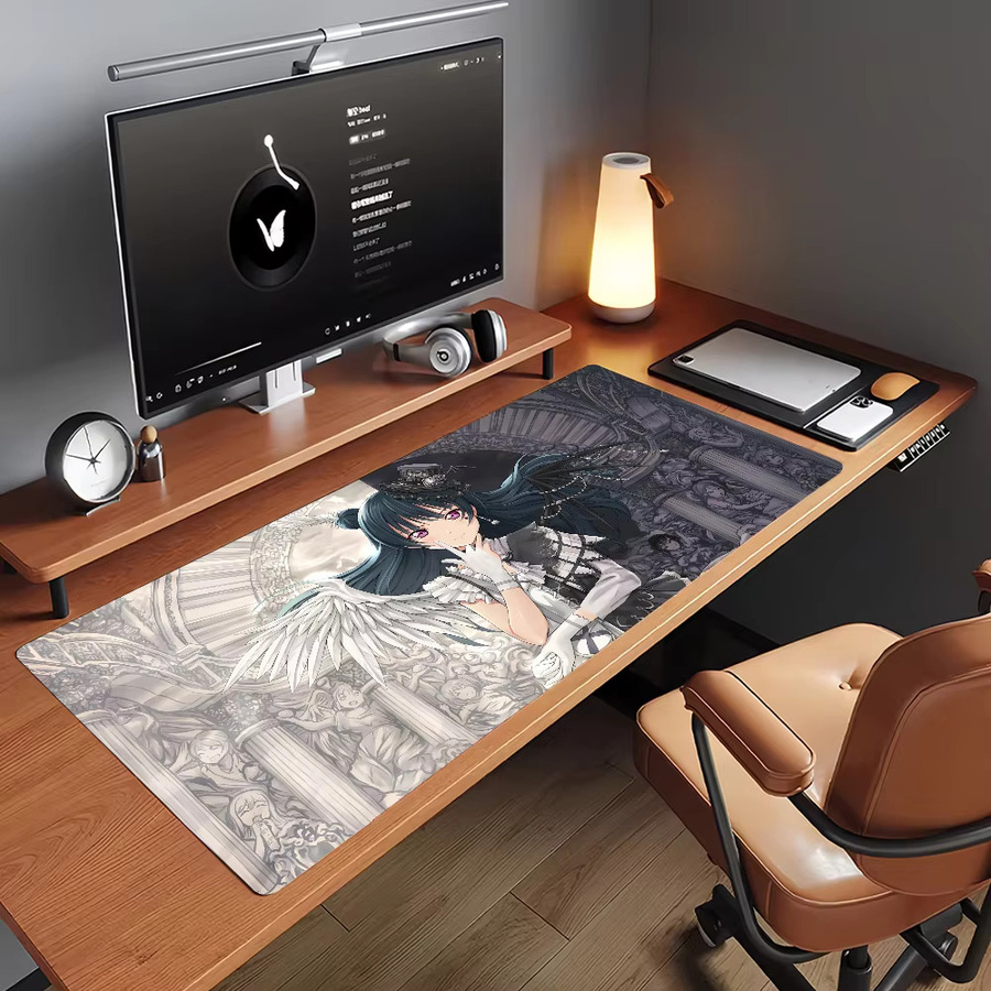 Love Live Sunshine Anime Mauspad in Multicolour, rutschfeste Gamer-Schreibtischunterlage für Laptop und Büro - Bild 2