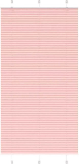 vidaXL Plissee Rosa aus Polyester, semi-transparent, B: 105 cm, H: 200 cm - Bild 1