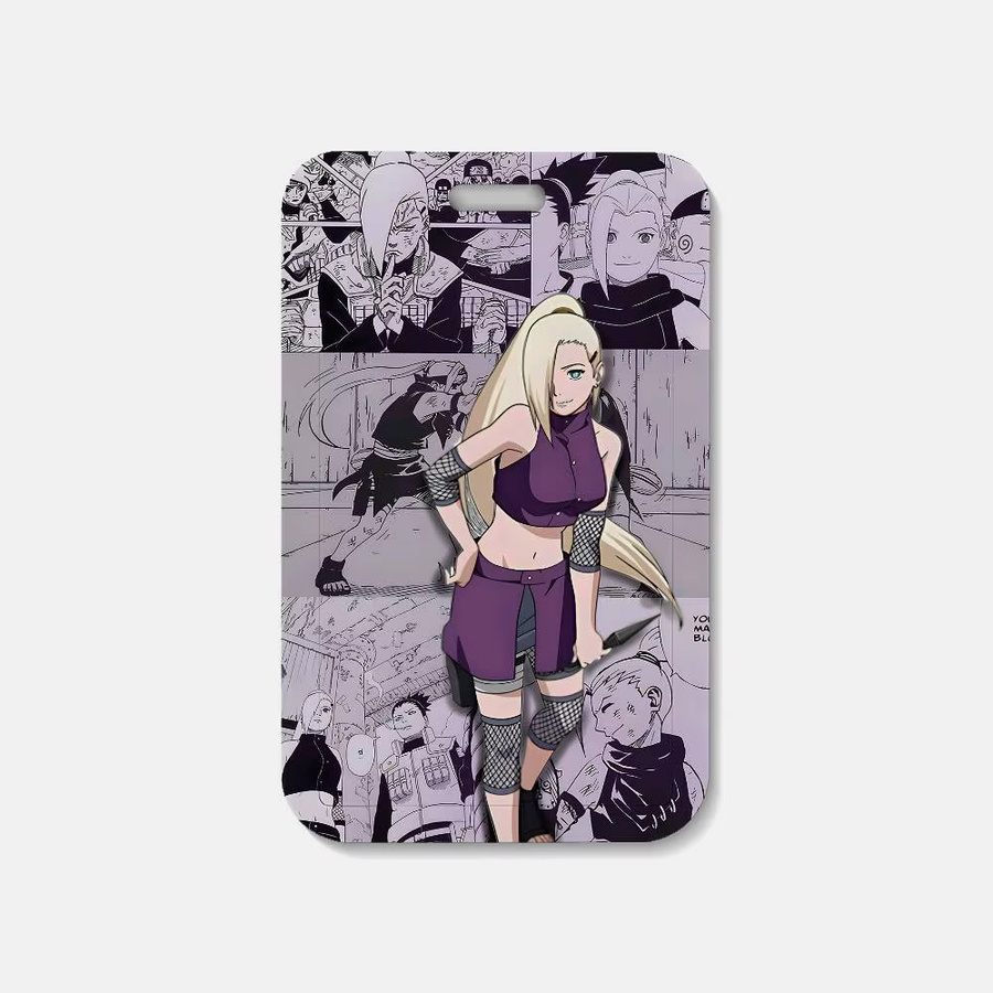 Naruto Anime Ino Yamanaka Ausweishalter mit Etui für Schule und Büro - Bild 3