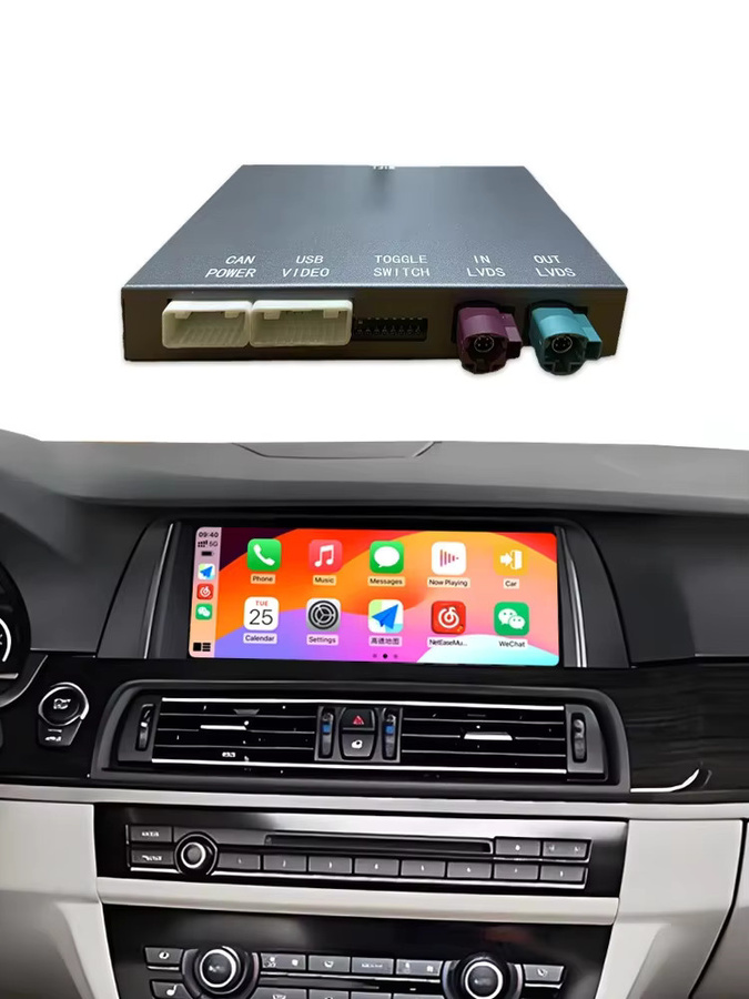 BONROAD Wireless CarPlay Android Auto und Airplay Autolink Mirroring Adapter MMI Box Modul für BMW NBT-System, Schwarz - Bild 6