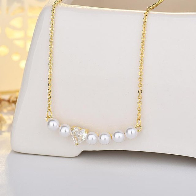 Wucifang Jewelry Halskette, beige, Damen - Bild 1