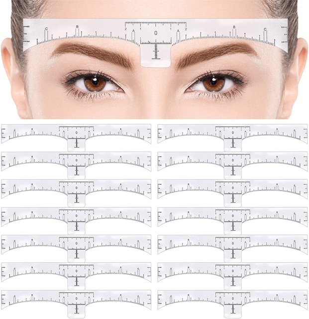 PEPAX Einweg-Augenbrauenlineal für Microblading, Schablonenführung - Bild 1