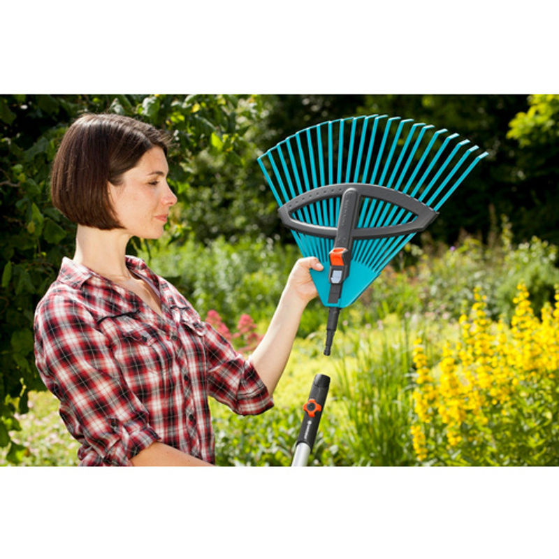 GARDENA combisystem Kunststoff-Verstellbesen, Breite: 52 cm, Farbe: türkis/schwarz - Bild 3