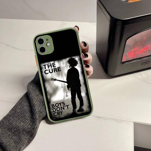 Band THE C-CURE Stoßfeste Handyhülle mit mattem Bumper für iPhone 11 12 13 14 15 16 Pro Plus X XS MAX in Schwarz - Bild 1