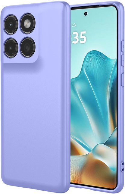 Flexible Flüssigsilikon TPU Handyhülle für Motorola Moto G77 G57 G56 G86 5G in Purple - Bild 1