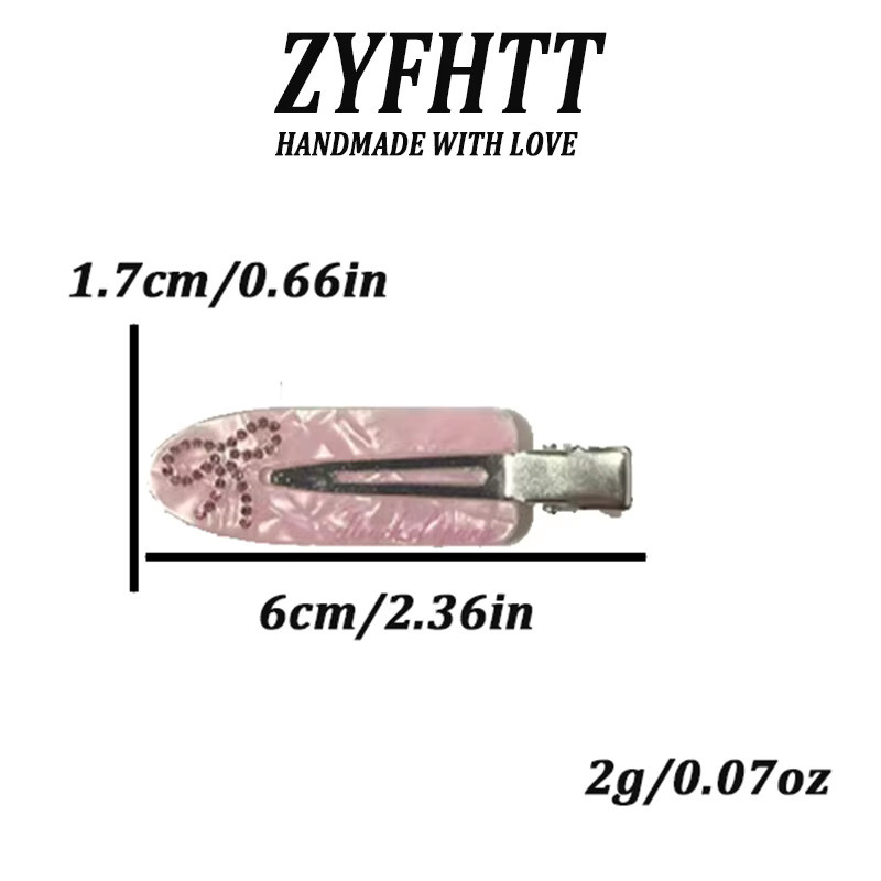 ZYFHTT Haarspangen-Set, Schleife, Herz, Polka Dots, Karomuster, Damen, Mädchen - Bild 3