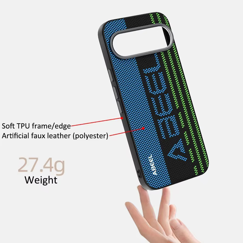 Micro-Relief MagSafe Schutzhülle für Google Pixel 10, Pixel 9 Pro XL und Pixel 9A mit Metall-Linsenrahmen und stoßfester Hartschale in Multicolor - Bild 2