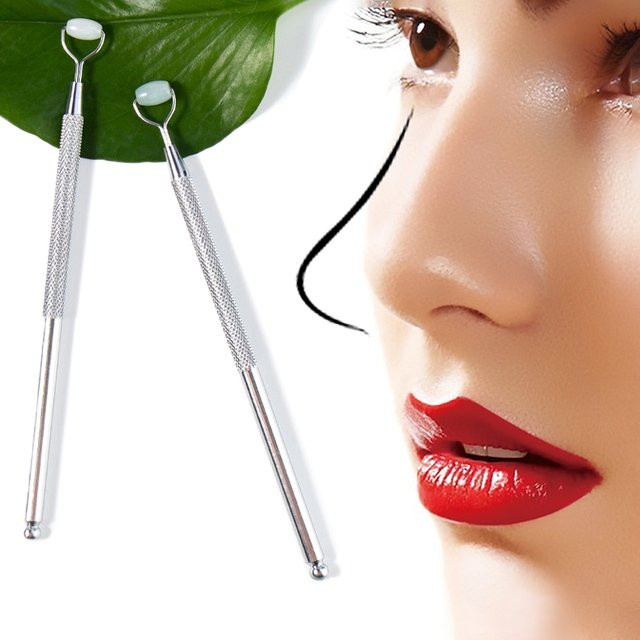 HNKMP Jade Roller Guasha Set, Gesicht und Augen, Unisex - Bild 1
