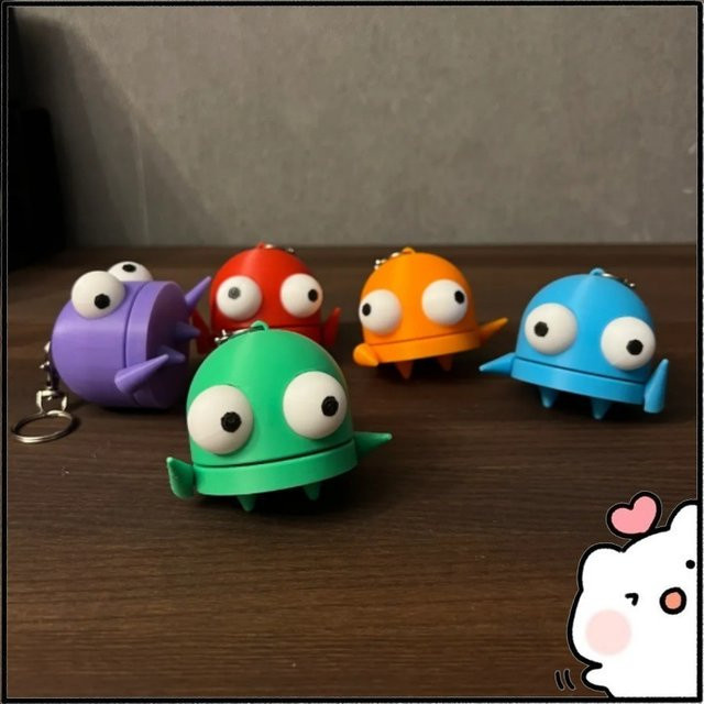REPO3D Mini-Roboter-Figur, bedruckte Puppe, Schlüsselanhänger - Bild 1