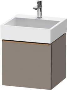 Duravit Waschtischunterschrank D-Neo, beige matt, wandhängend, 1 Auszug, Breite: 48,4 cm, Tiefe: 44,2 cm, Höhe: 44,0 cm - Bild 1