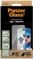 PanzerGlass Ultra-Wide Fit Displayschutzglas für Apple iPhone 16 Pro, gehärtetes Glas in Schwarz und Transparent, kratzfest und Anti-Fingerprint - Bild 2