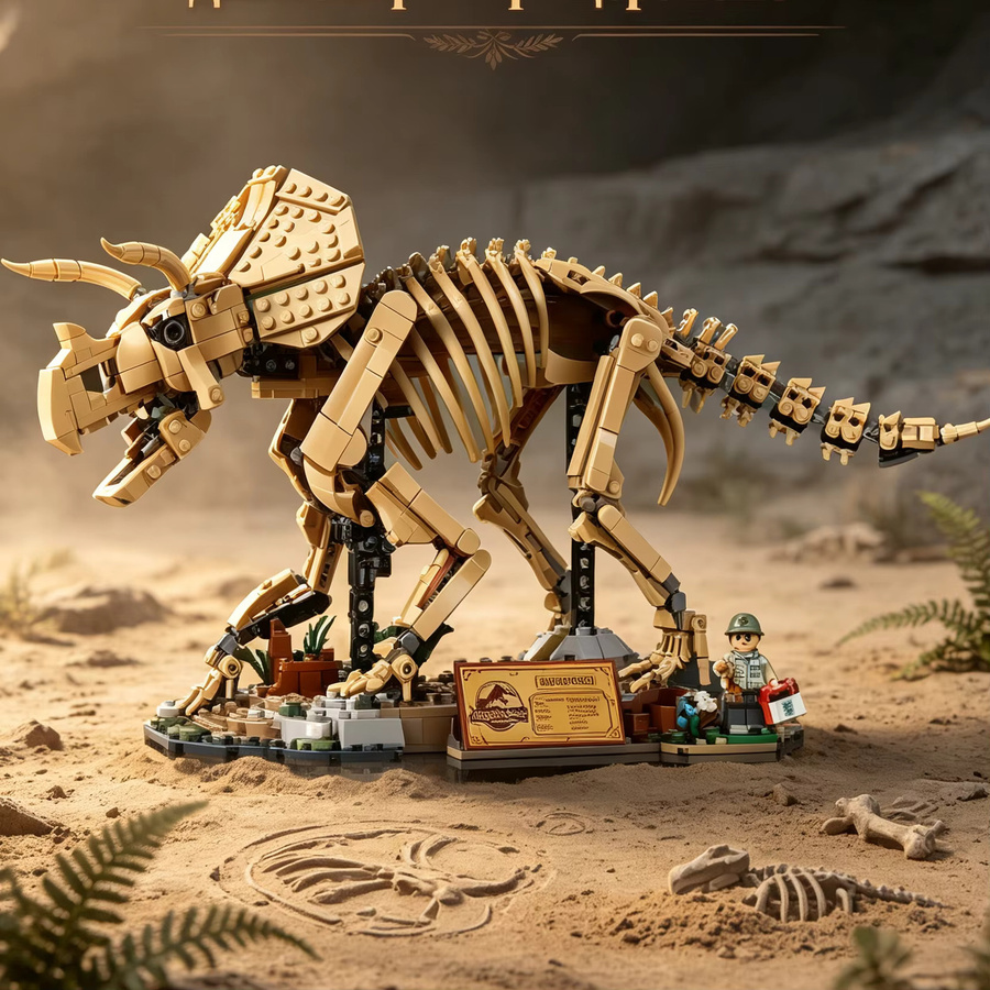 Potdemiel Dinosaurier-Modell Triceratops, Baukasten-Set, 1154 Teile, ab 14 Jahren - Bild 4