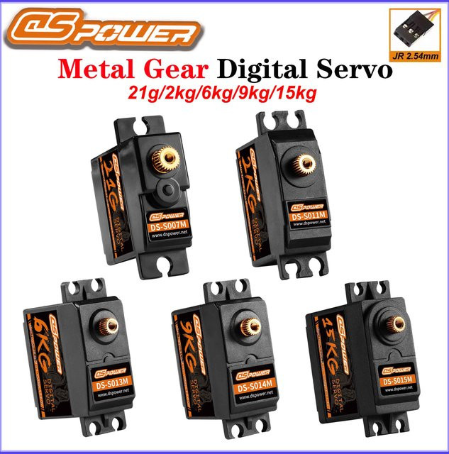 DSpower Digital Servo, Metall Getriebe, Wasserdicht, für RC Auto Hubschrauber Boot - Bild 1