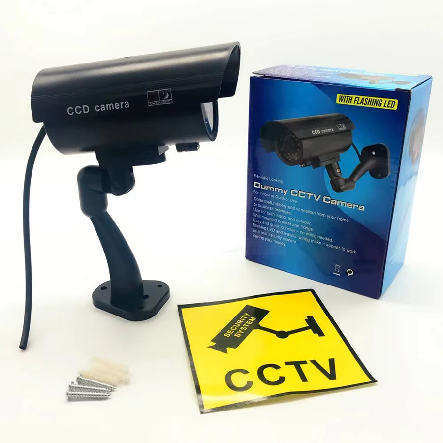 Eye4U Dummy Kamera mit LED-Licht und Monitor zur Simulation einer echten Überwachungskamera, wasserdicht für den Outdoor-Einsatz, mit blinkendem Licht für deinen Home-Security-Schutz - Bild 3