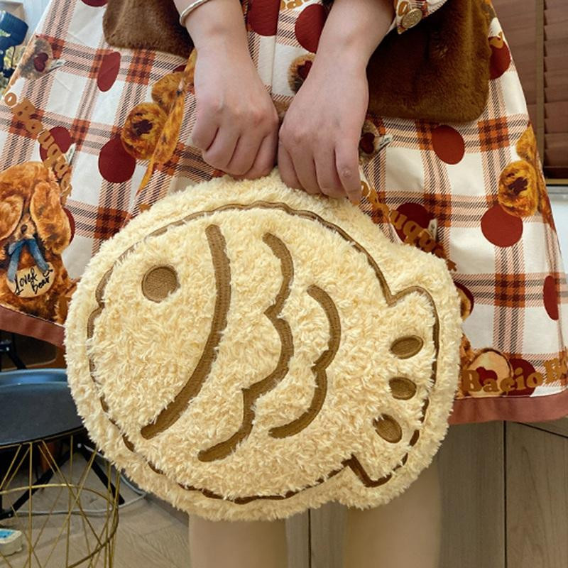 GDzaccly Taiyaki Gelber Schnapper Fisch Plüschkissen Gelb - Bild 2