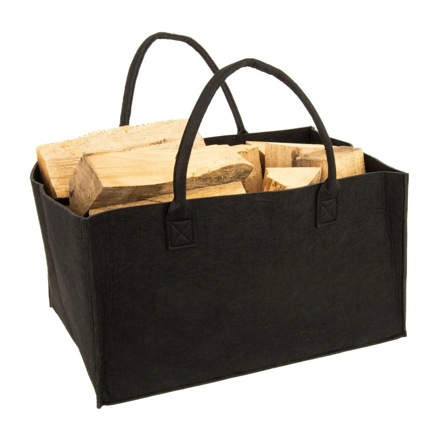 Valo Filztasche faltbar in Schwarz, B/T/H: 50 x 34 x 27 cm - Bild 2