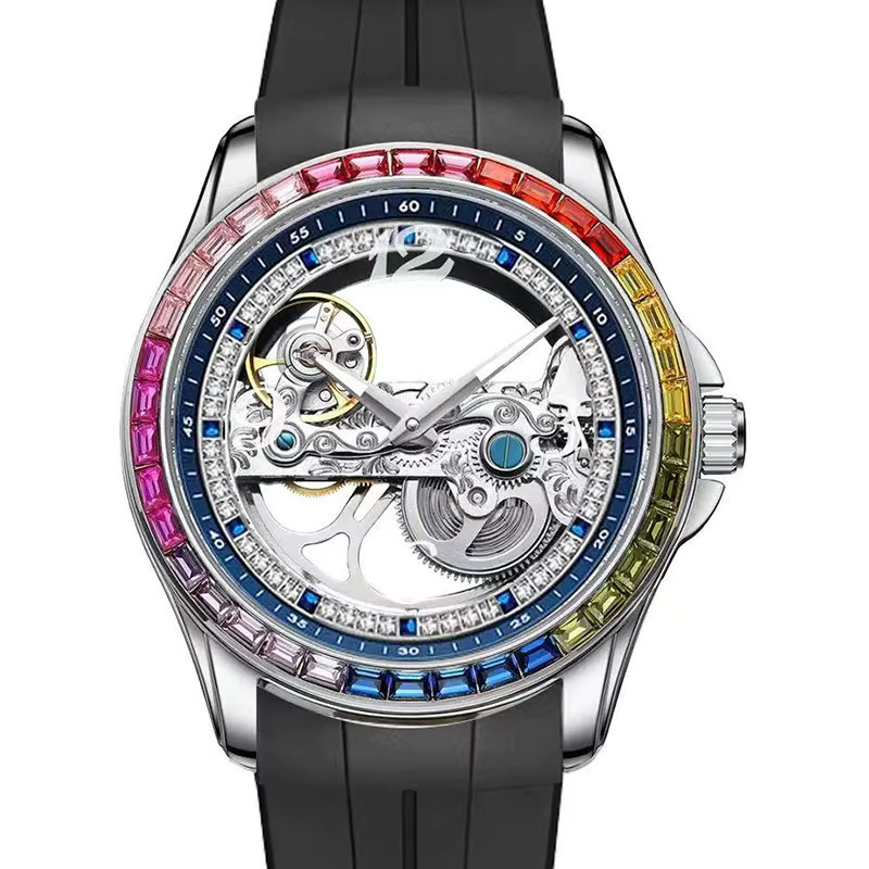 CAROTIF Armbanduhr, Analoguhr, Edelstahl, Kristall, Schwarz, Herren - Bild 7