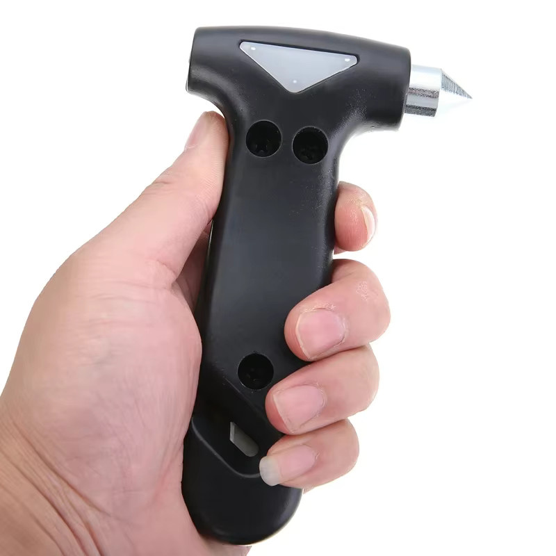 FATCOOL Mini Notfall Auto Hammer mit Sicherheitsgurt Cutter und Fenster Breaker in Schwarz - Bild 3